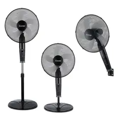KENDAL - Ventilador 16 Pulgadas 3 En 1 Negro 3 Vel KV-3EN1