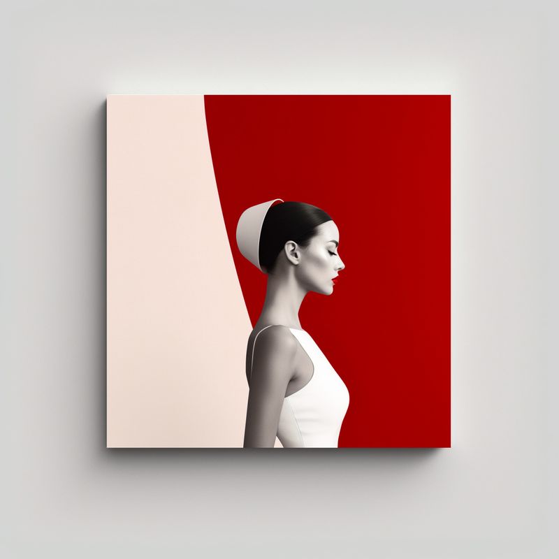 GENERICO - Fotografía Moda Minimalista De Cuadro Abstracto 90x90 Cm