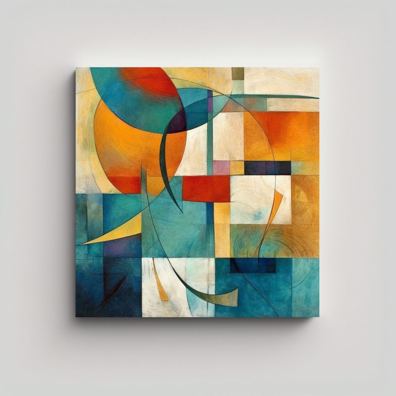 GENERICO - Pinturas Decorativas Equilibrio Moderno Y 70x70 Cm