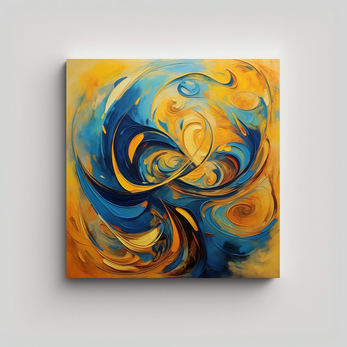 GENERICO - Pintura En Lienzo De Arte Vintage Acrílica 80x80 Cm