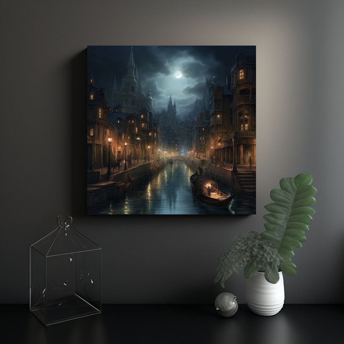 GENERICO - Pinturas De Decoración De Fantasía Nocturna En 70x70 Cm