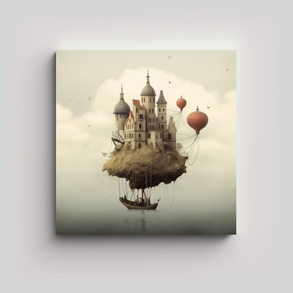 GENERICO - Pinturas Decorativas En Lienzo Estilo Regalo Para 80x80 Cm