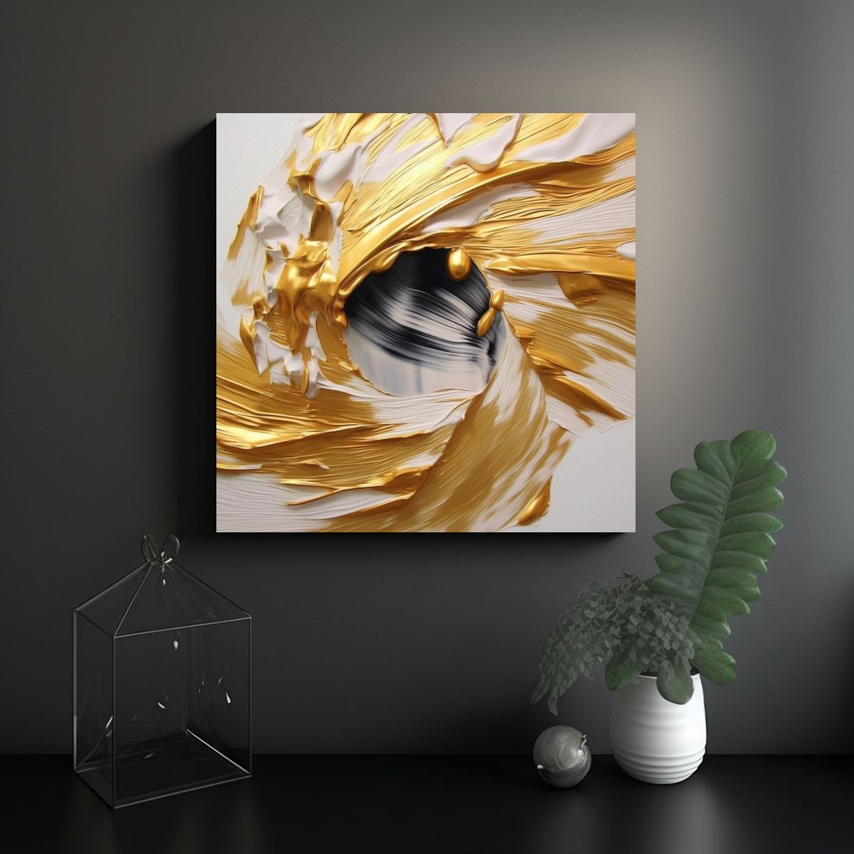 GENERICO - Pinturas Abstractas Modernas De Arte 90x90 Cm