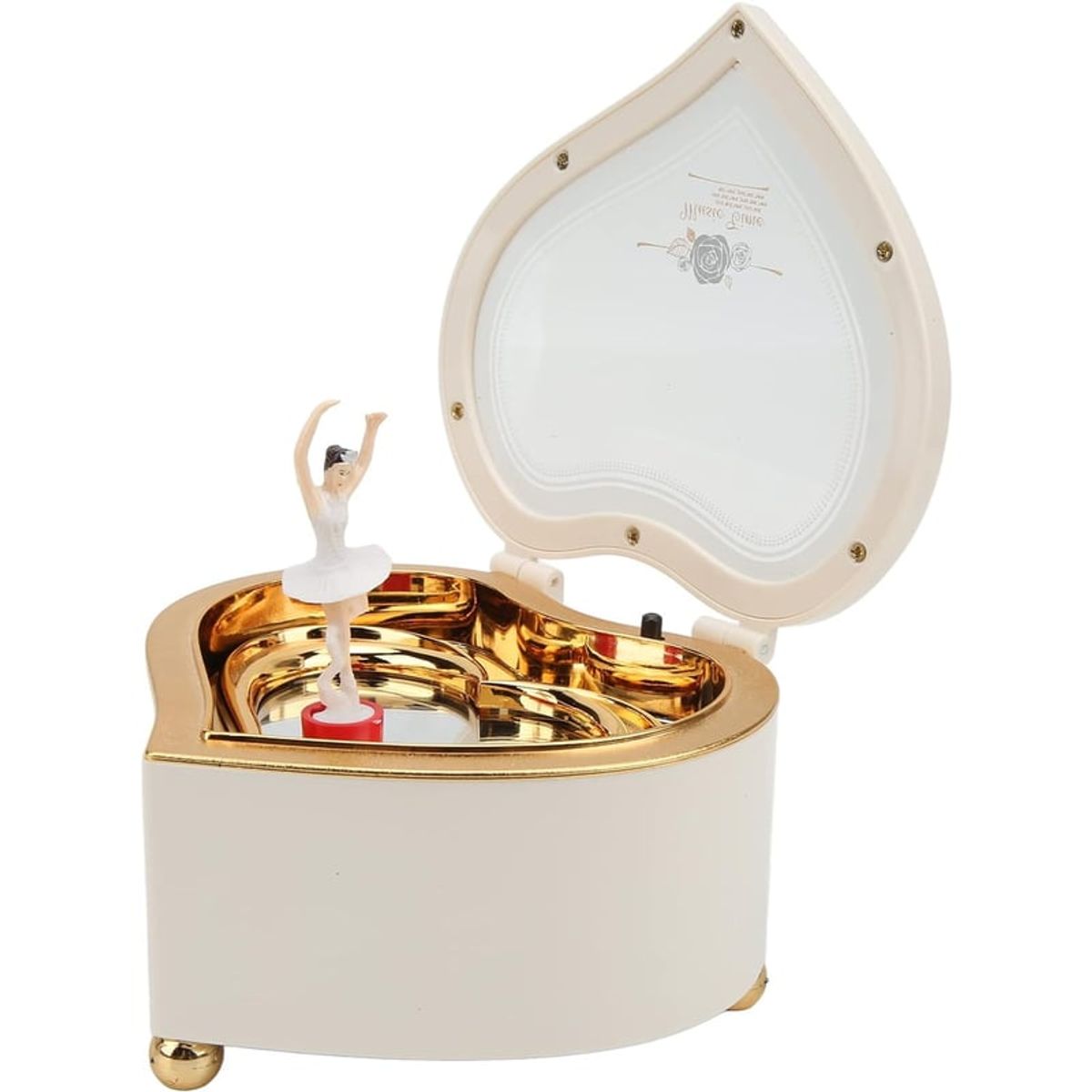 GENERICO - Caja Corazón Musical Joyero Con Bailarina