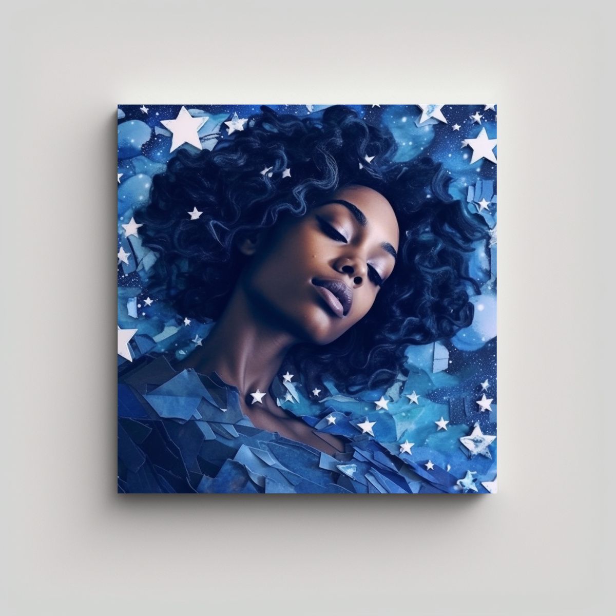 GENERICO - Pintura En Capas De Bella Estética Negra 50x50 Cm