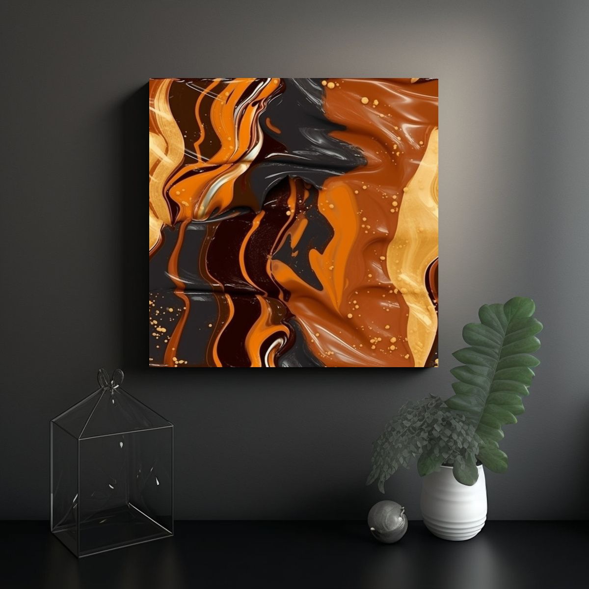 GENERICO - Pinturas Decorativas De Estilo Años 00 En 90x90 Cm