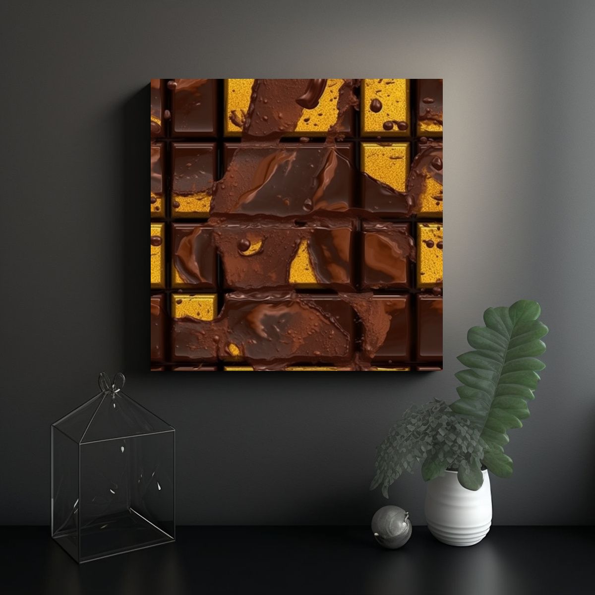 GENERICO - Pinturas Decorativas Estilo Años 00 En Textura 90x90 Cm