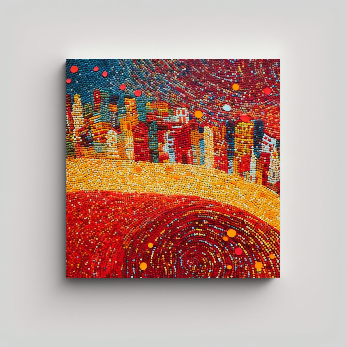 GENERICO - Fondo Puntillista Adorable En Estilo De Daniel 50x50 Cm