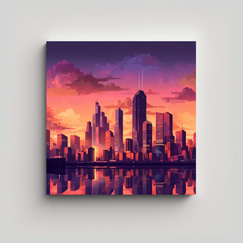 GENERICO - Pinturas De Decoración De Lienzo Inspirador Con 80x80 Cm