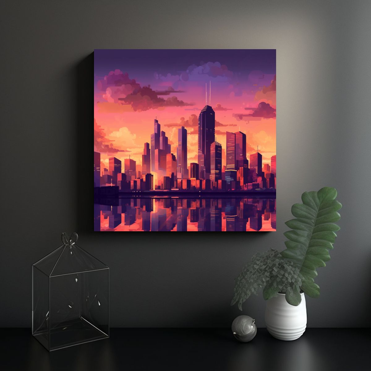 GENERICO - Pinturas De Decoración De Lienzo Inspirador Con 80x80 Cm