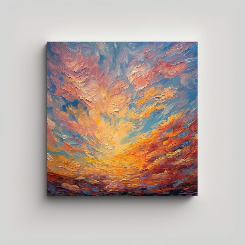 GENERICO - Cuadros De Pared Impresionismo Elegancia En El 80x80 Cm