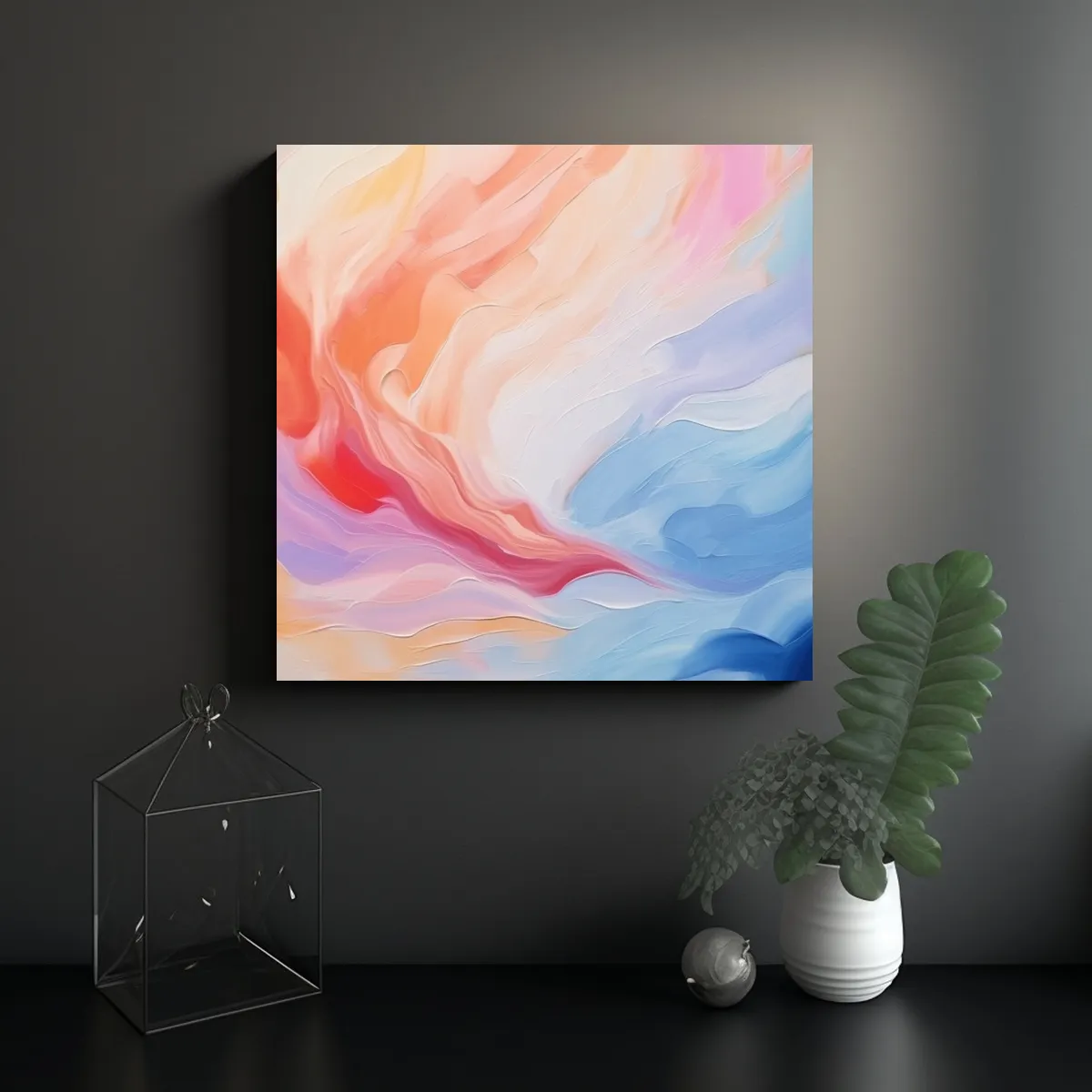 GENERICO - Cuadro Cuadro Resolución Alta Diseño Gradual 70x70 Cm