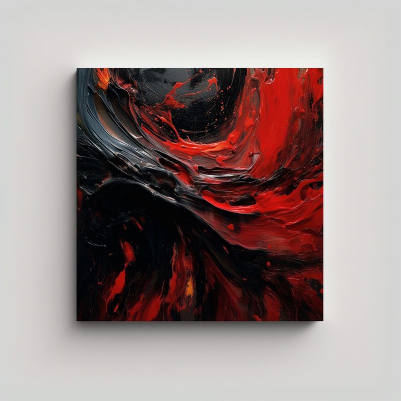 GENERICO - Cuadro En Bastidor De Arte Amor Perdido 60x60 Cm