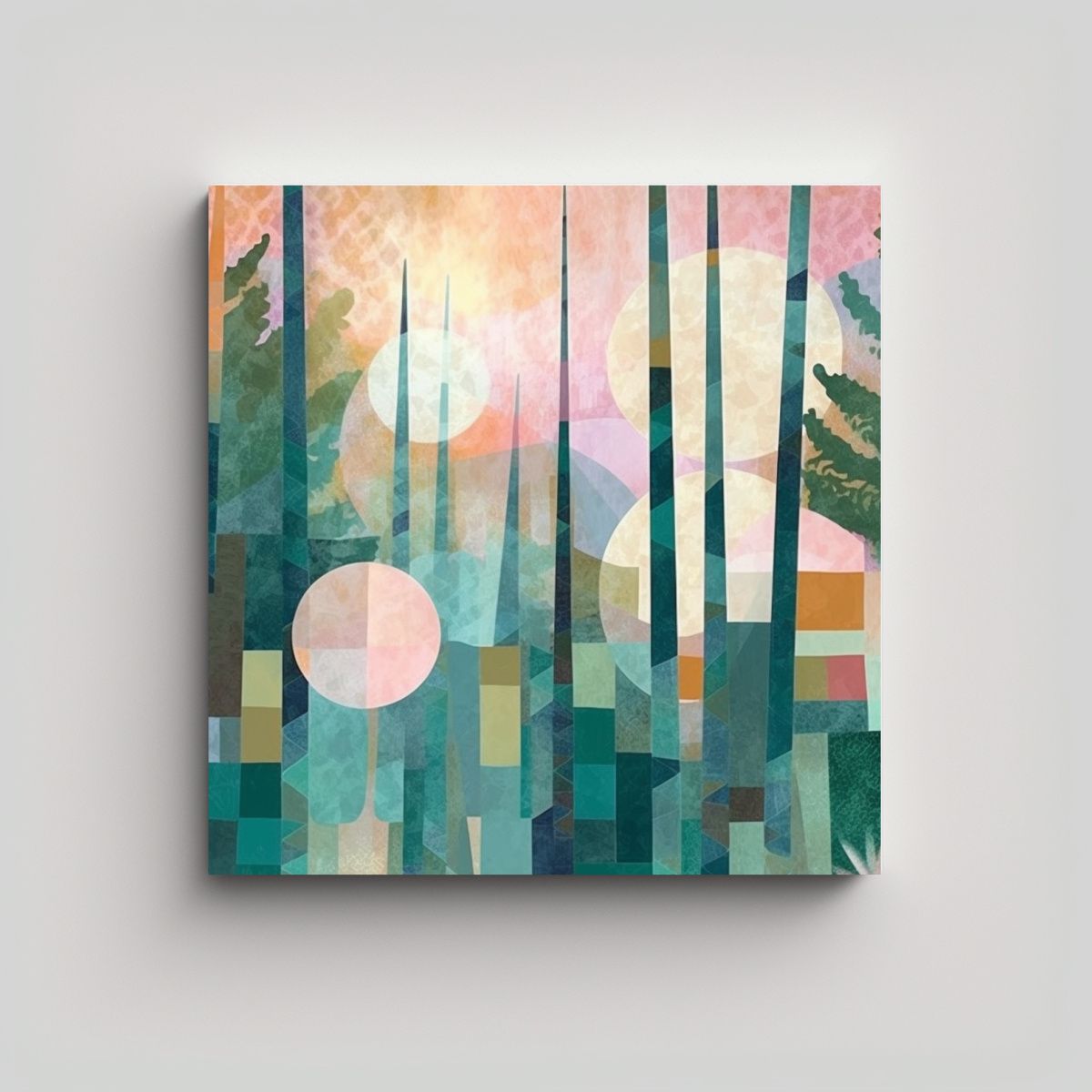 GENERICO - Pinturas De Decoración En Estilo Inspirador De 80x80 Cm