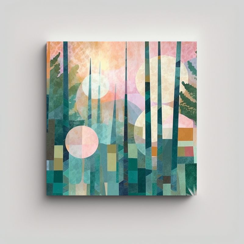 GENERICO - Pinturas De Decoración En Estilo Inspirador De 70x70 Cm