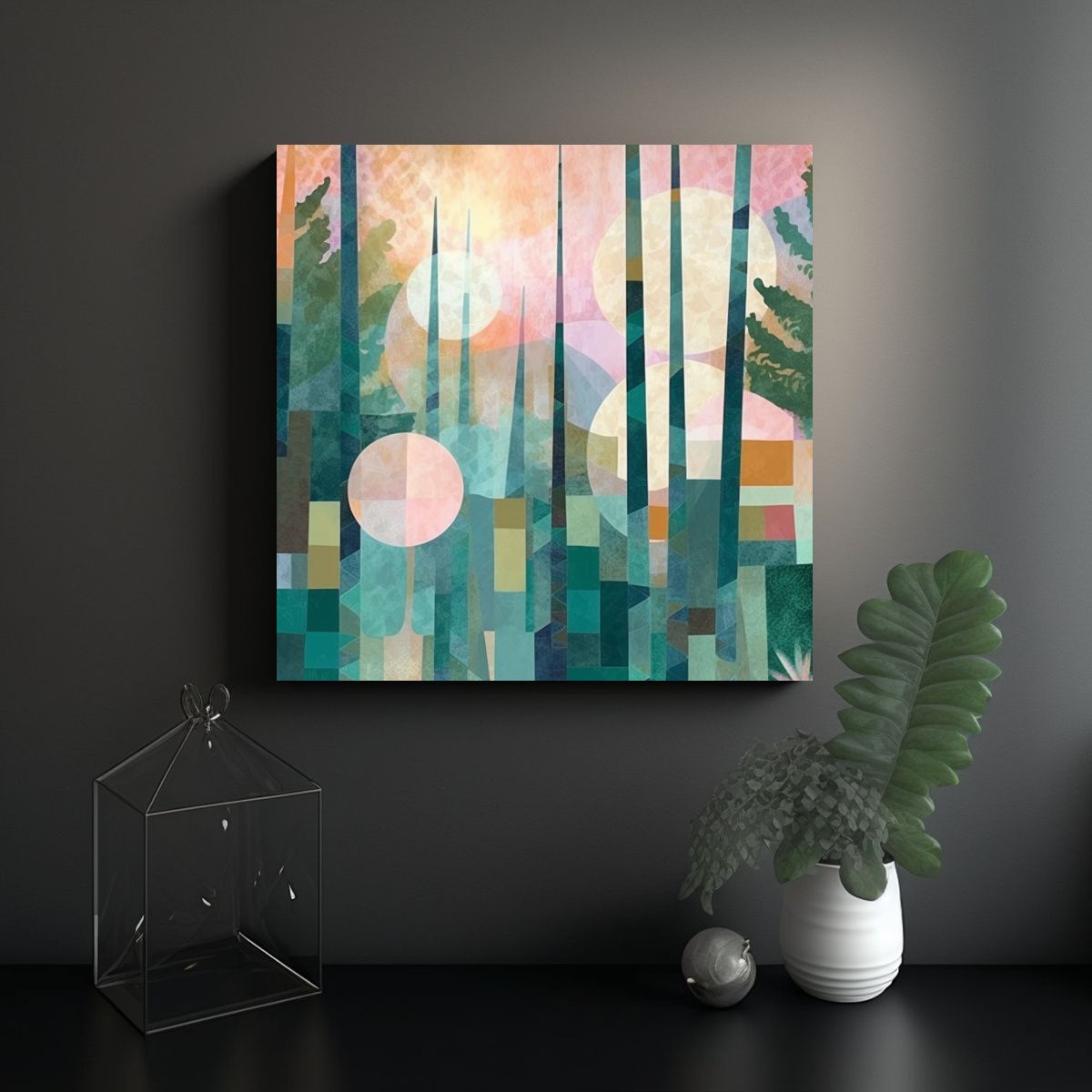 GENERICO - Pinturas De Decoración En Estilo Inspirador De 70x70 Cm