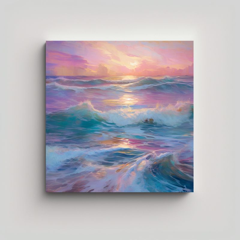 GENERICO - Pinturas Decorativas De Alta Resolución Mar 80x80 Cm