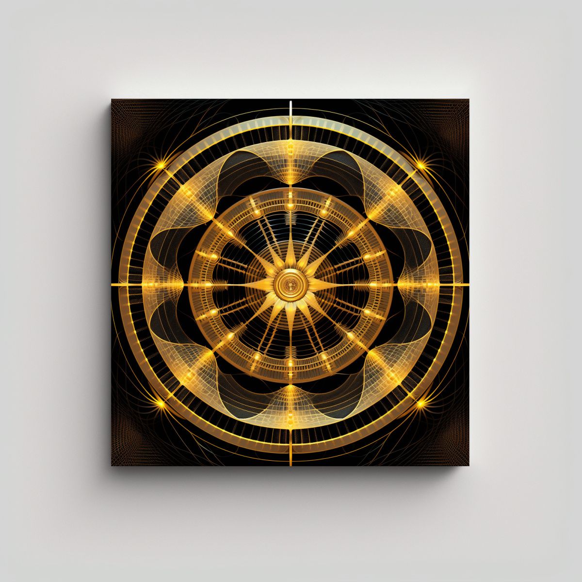 GENERICO - Cuadro Tema Street Art Con Metales Sagrados En 60x60 Cm