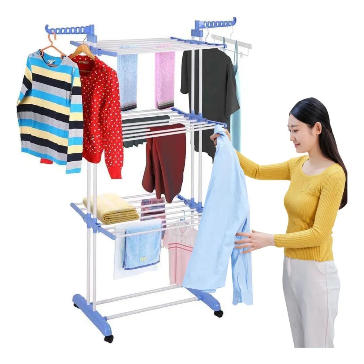 MOVI - Tendedero Plegable 3 Niveles – Secado eficiente y práctico