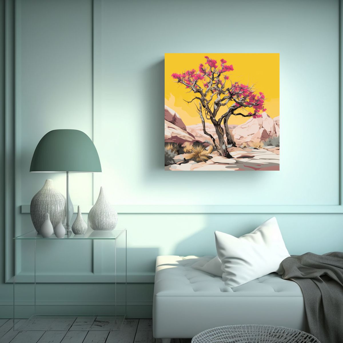 GENERICO - Pintura Decorativa Cuadrada De Tela En Bastidor 80x80 Cm