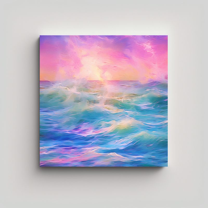 GENERICO - Pinturas Decorativas De Relieve Marino Brillante 50x50 Cm