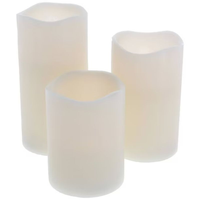 GENERICO - Set de 3 Velas LED Decorativas con Control Remoto