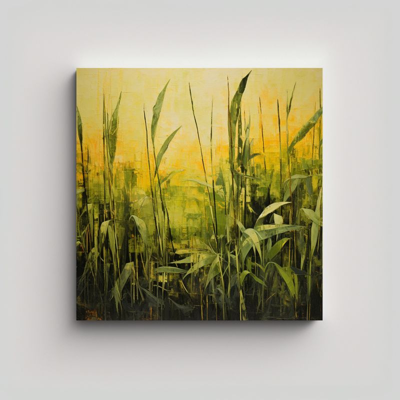 GENERICO - Lienzo De Tela Estilo Lemongrass Pintura 60x60 Cm