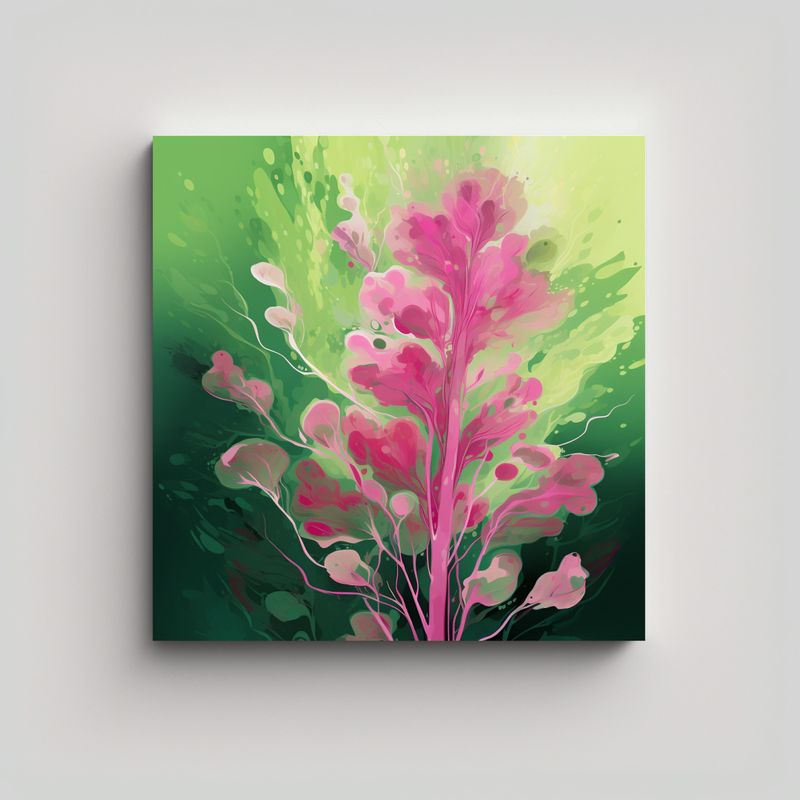 GENERICO - Cuadro Cuadrado De Alta Resolución Árbol De 90x90 Cm