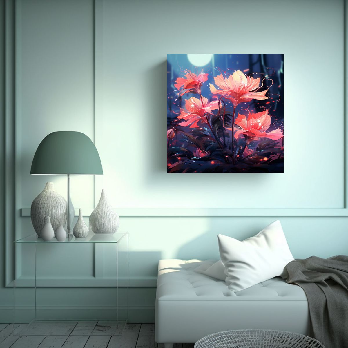 GENERICO - Cuadro De Decoración Colorido Con Hierbas De 90x90 Cm