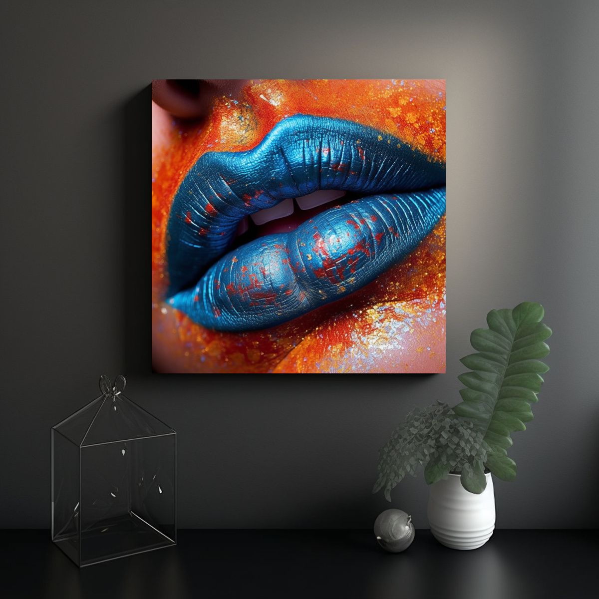 GENERICO - Cuadro En Bastidor Impreso Poder Suiswap Muy 70x70 Cm