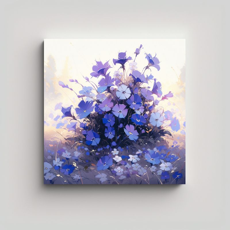 GENERICO - Pintura En Tela Sublimada Poder En Colores Morado 50x50 Cm