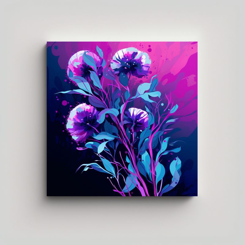 GENERICO - Pintura Decorativa De árbol De Eucalipto En 60x60 Cm
