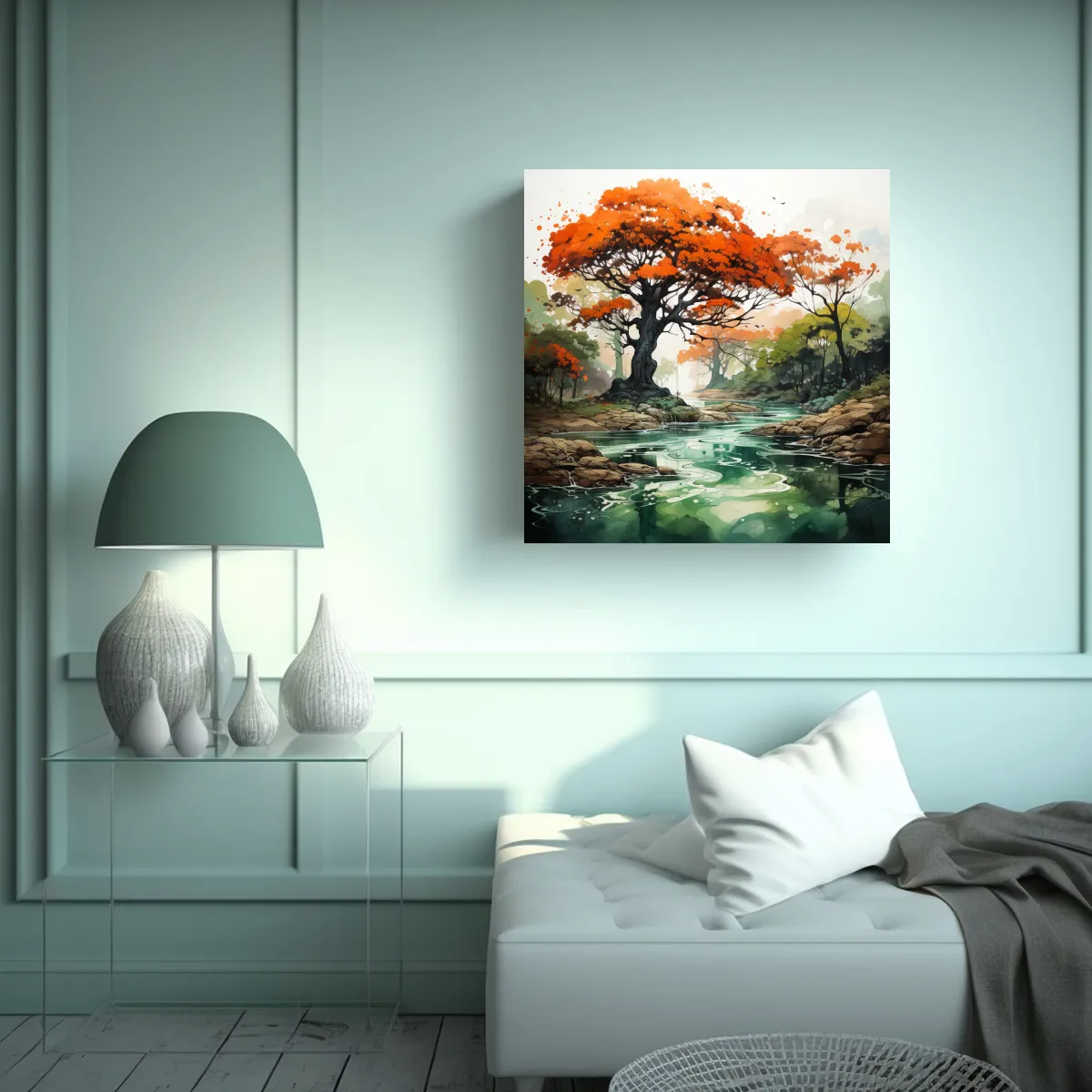 GENERICO - Pintura Abstracta Arte Composición Elegancia En 70x70 Cm