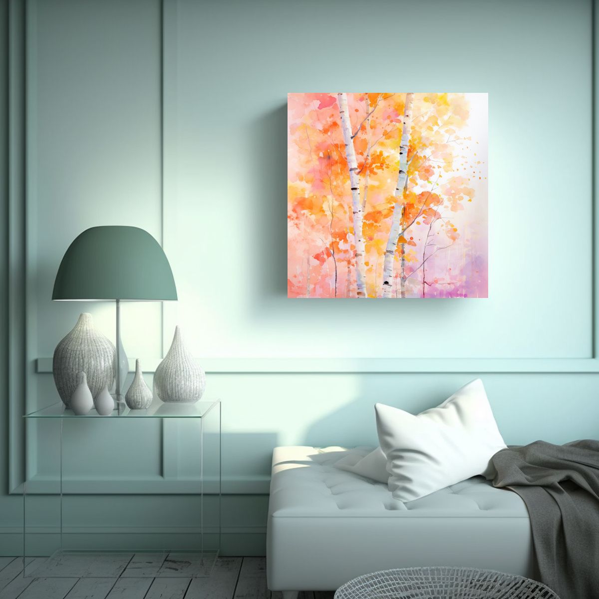 GENERICO - Lienzo De Tela De álamo Temblón En Colores 90x90 Cm