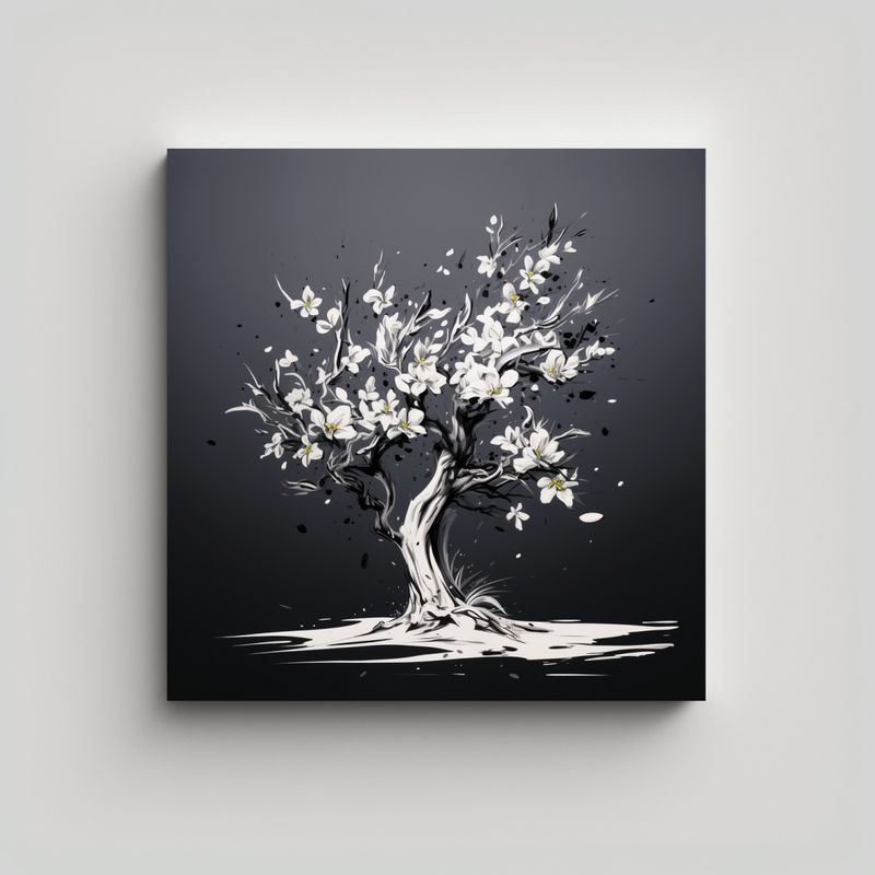 GENERICO - Cuadro Decorativo Lienzo Inspirador Árbol De 50x50 Cm