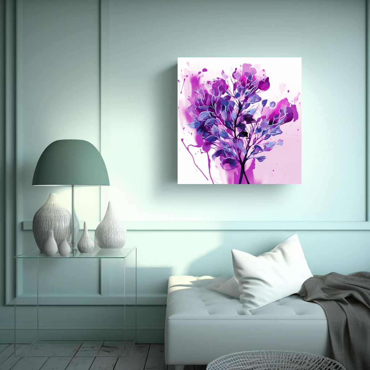 GENERICO - Intenso Contraste De Colores Púrpuras En Un 60x60 Cm