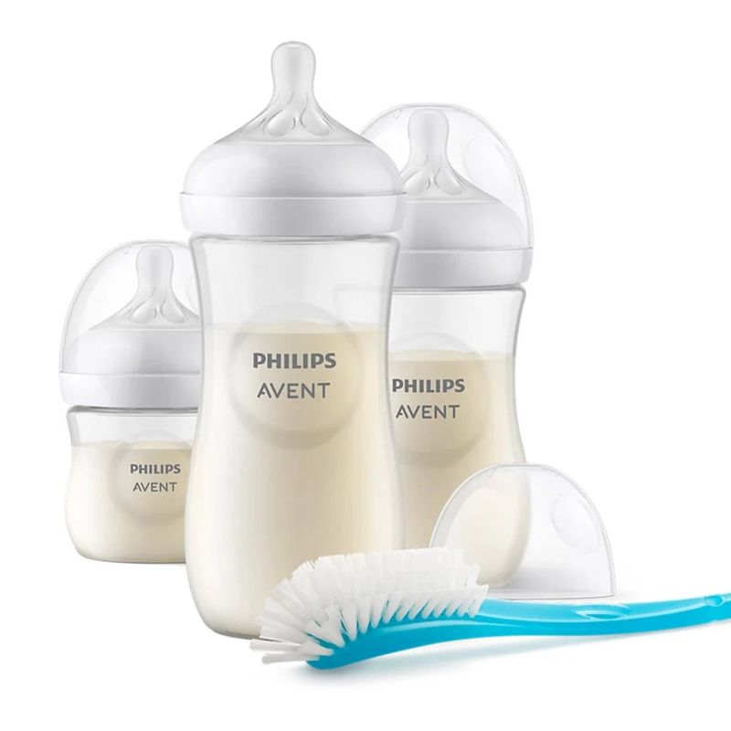 AVENT - Mamaderas natural response Avent 125 260 330ml + cepillo
