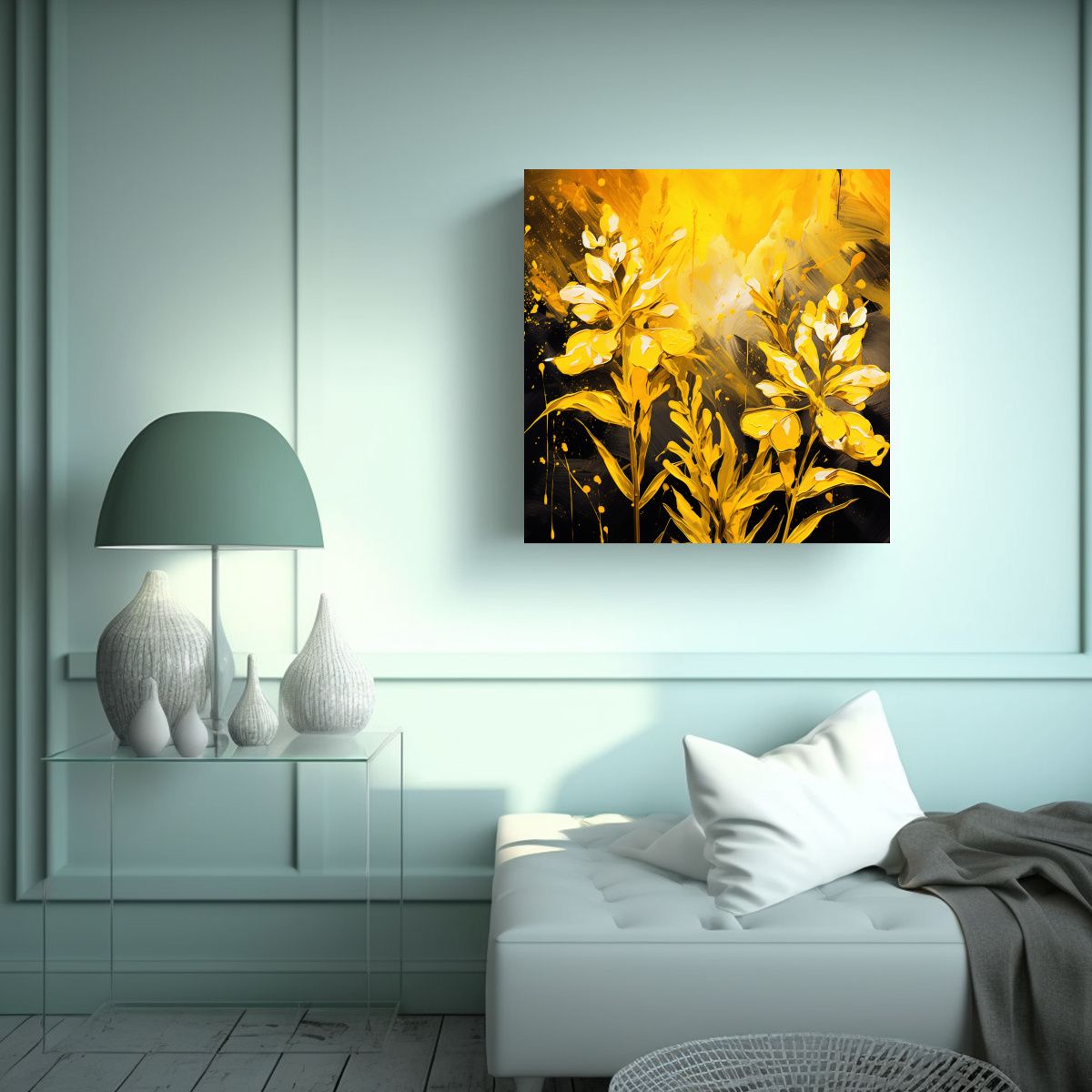 GENERICO - Pinturas Decorativas De Abstracto Perspectiva Con 50x50 Cm