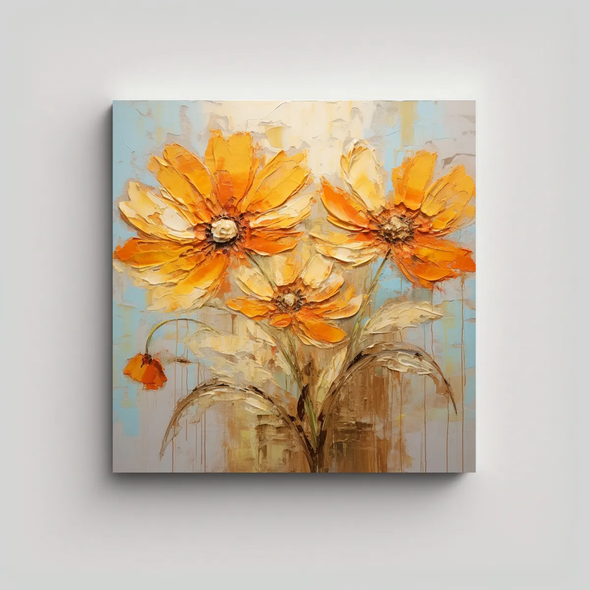 GENERICO - Cuadro Tela Sublimada Riqueza Visual En Colores 90x90 Cm