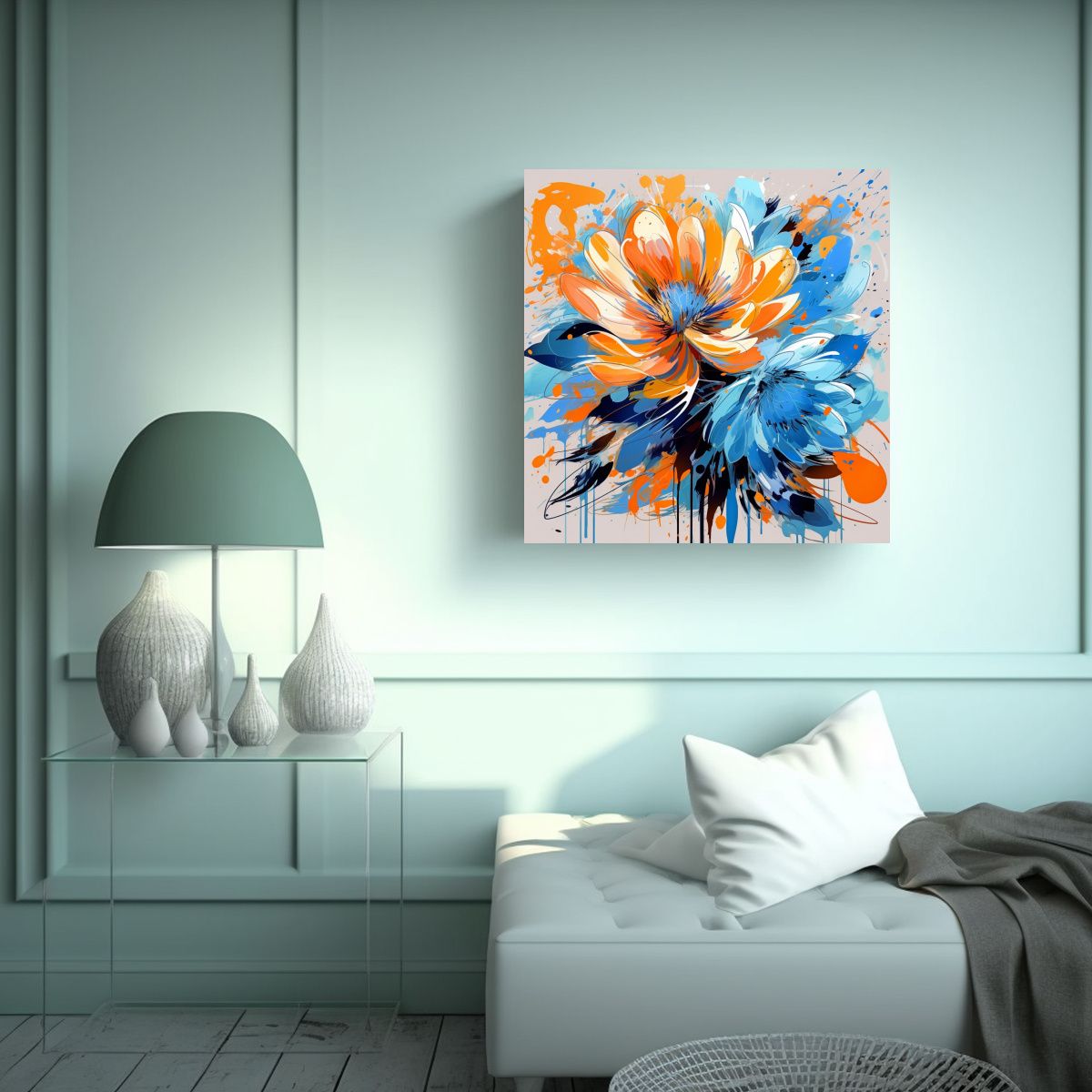 GENERICO - Pinturas Decorativas Estilo Neonoir Escena 60x60 Cm