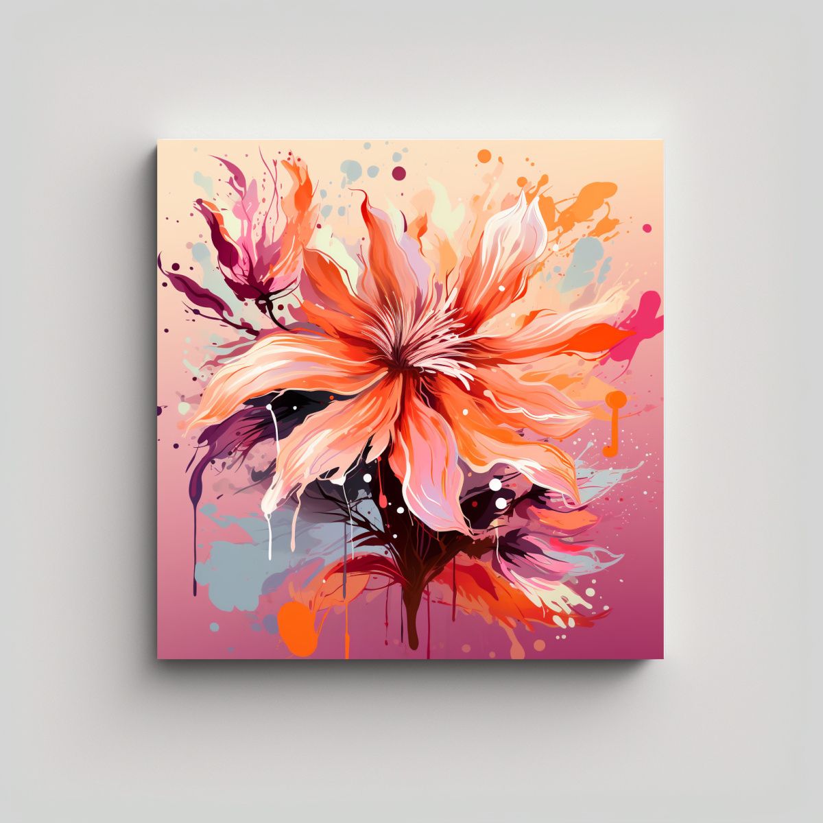 GENERICO - Cuadro Conceptual Hogar Deco Atmósfera Neonoir 80x80 Cm