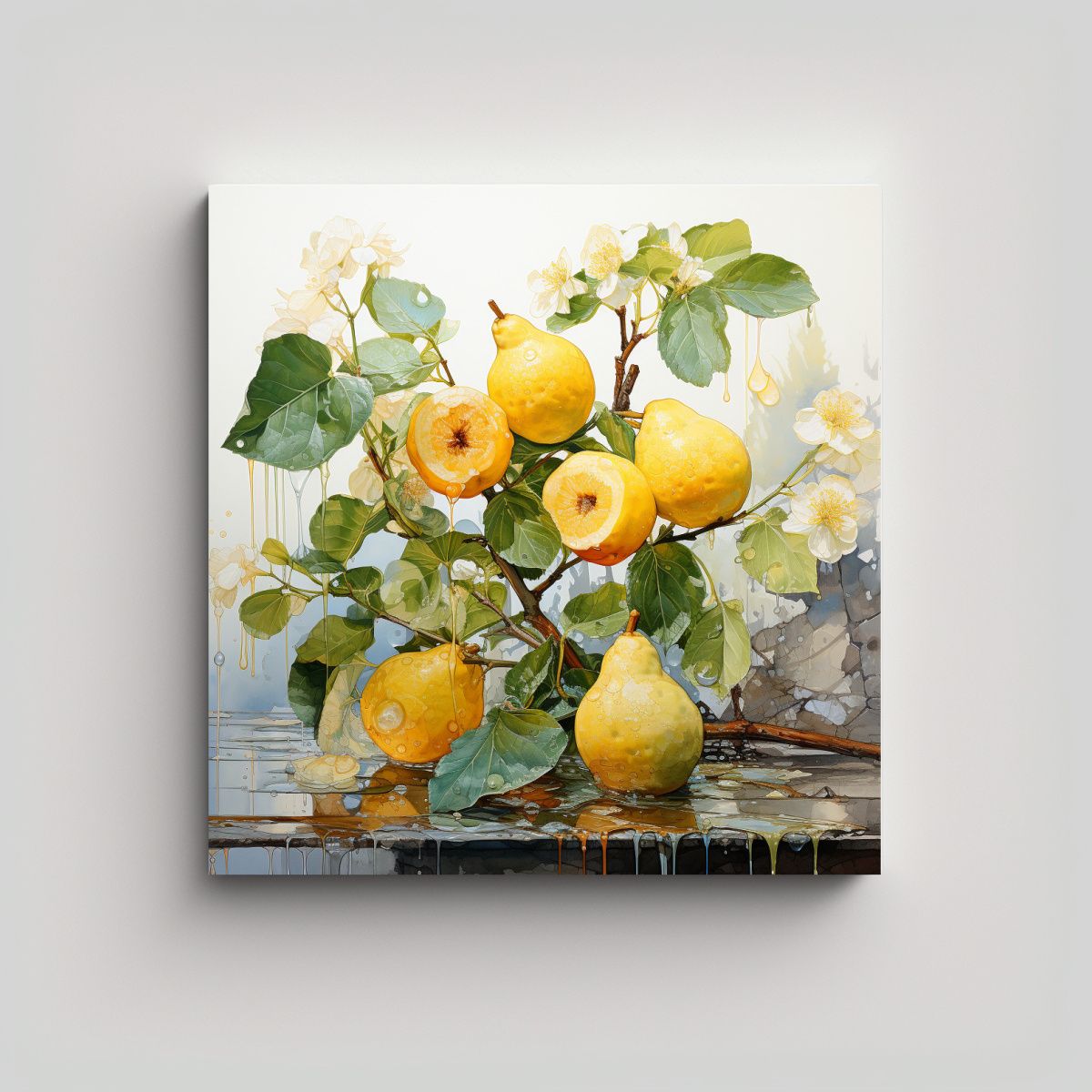 GENERICO - Cuadro Tela Sublimada Protagonismo Árbol 80x80 Cm