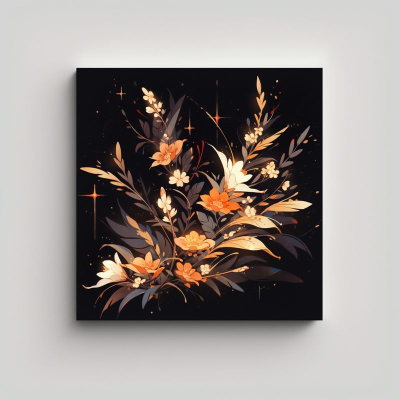 GENERICO - Pinturas Decorativas En Estilo Neonoir Con 70x70 Cm