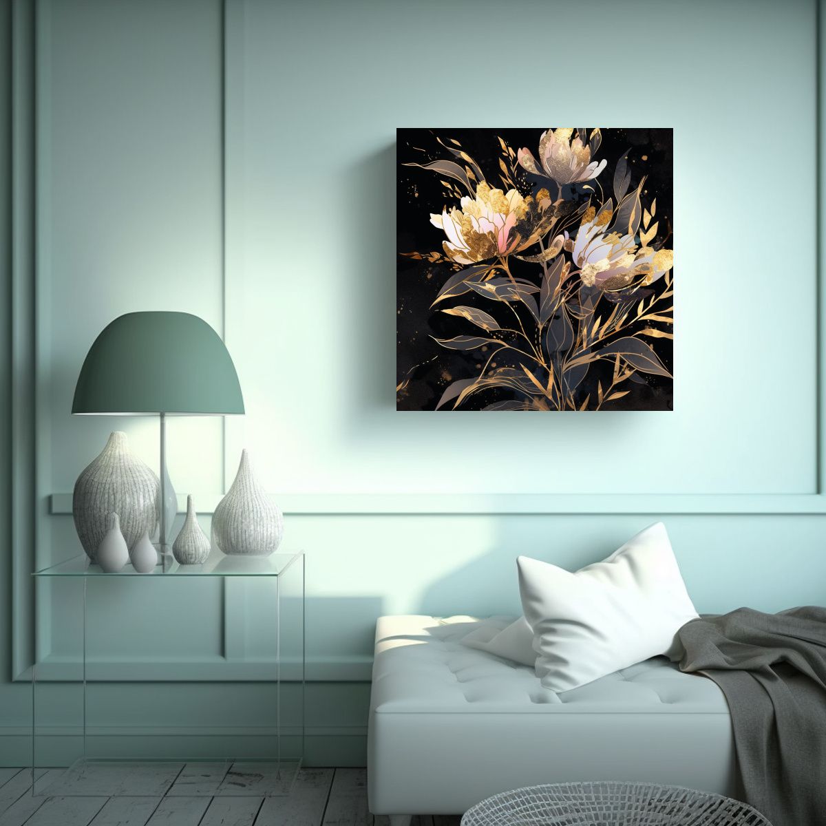 GENERICO - Pintura Decorativa Estilo Mediob Con Imagen 50x50 Cm
