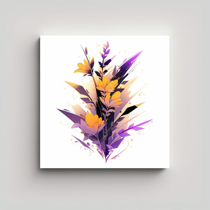 GENERICO - Pinturas Decorativas En Estilo Galería Con 60x60 Cm