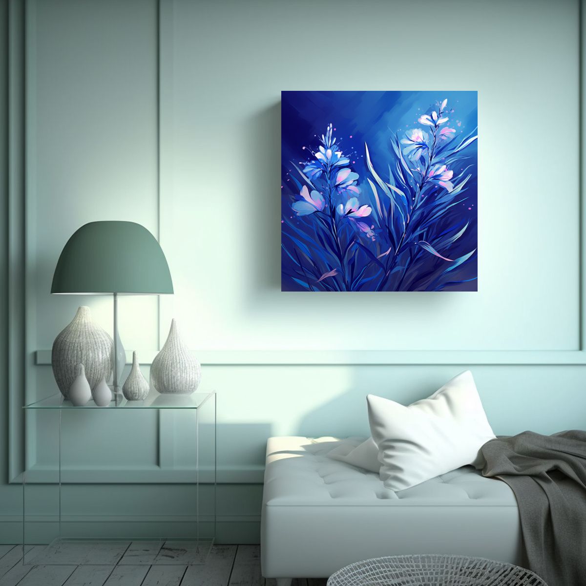 GENERICO - Cuadro Decorativo De Patrón Intenso Reflejo A 70x70 Cm