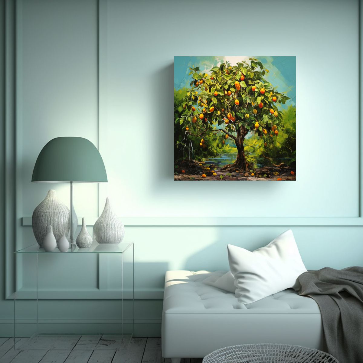 GENERICO - Pintura Abstracta Estilo óleo De Alta Calidad En 50x50 Cm