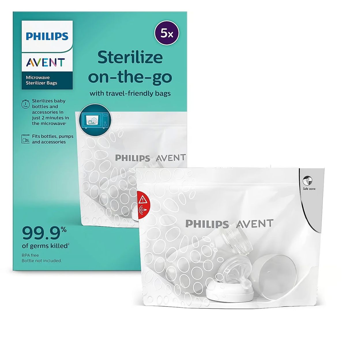 PHILIPS AVENT - Philips Avent Bolsas Esterilizadoras A Vapor Para Microondas