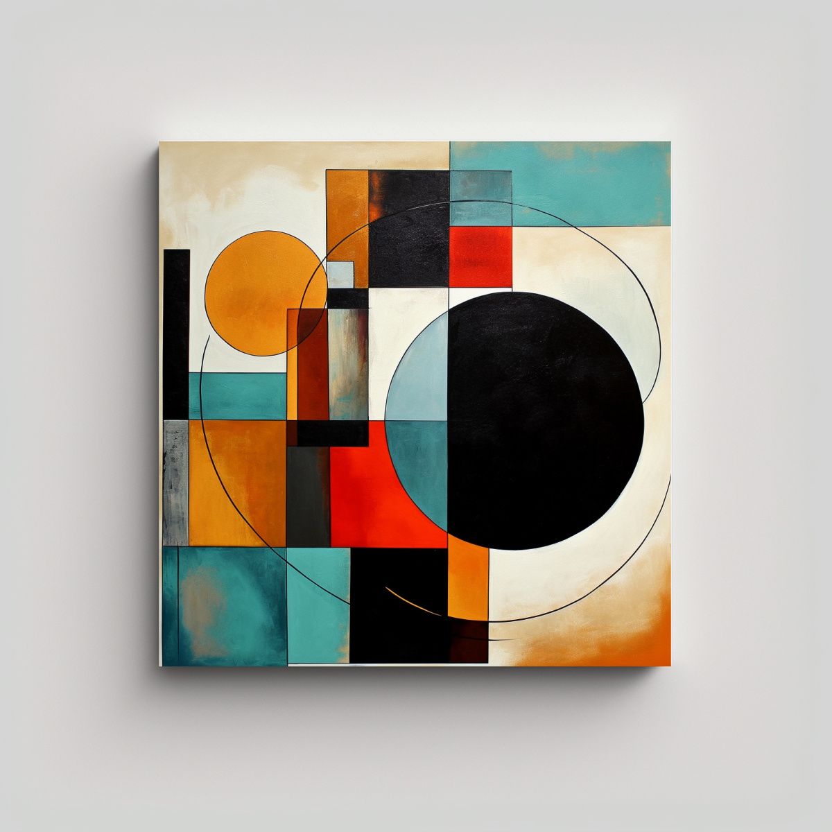 GENERICO - Cuadro Abstracto Minimalista De Luminosidad En 90x90 Cm