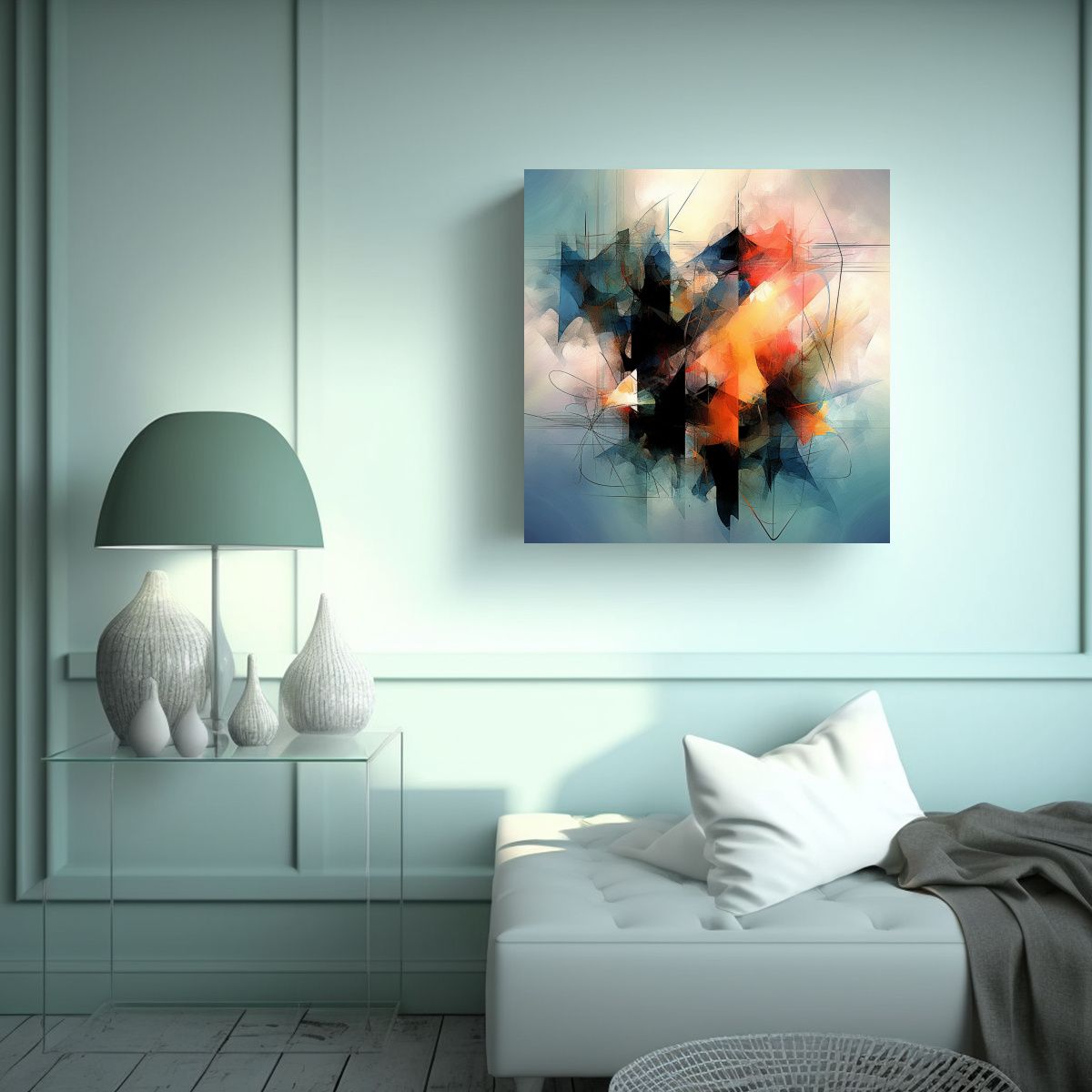 GENERICO - Cuadro Abstracto Exposición 7496625577 60x60 Cm